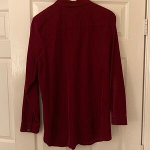 J. Jill Corduroy Shirt in Deep Red
